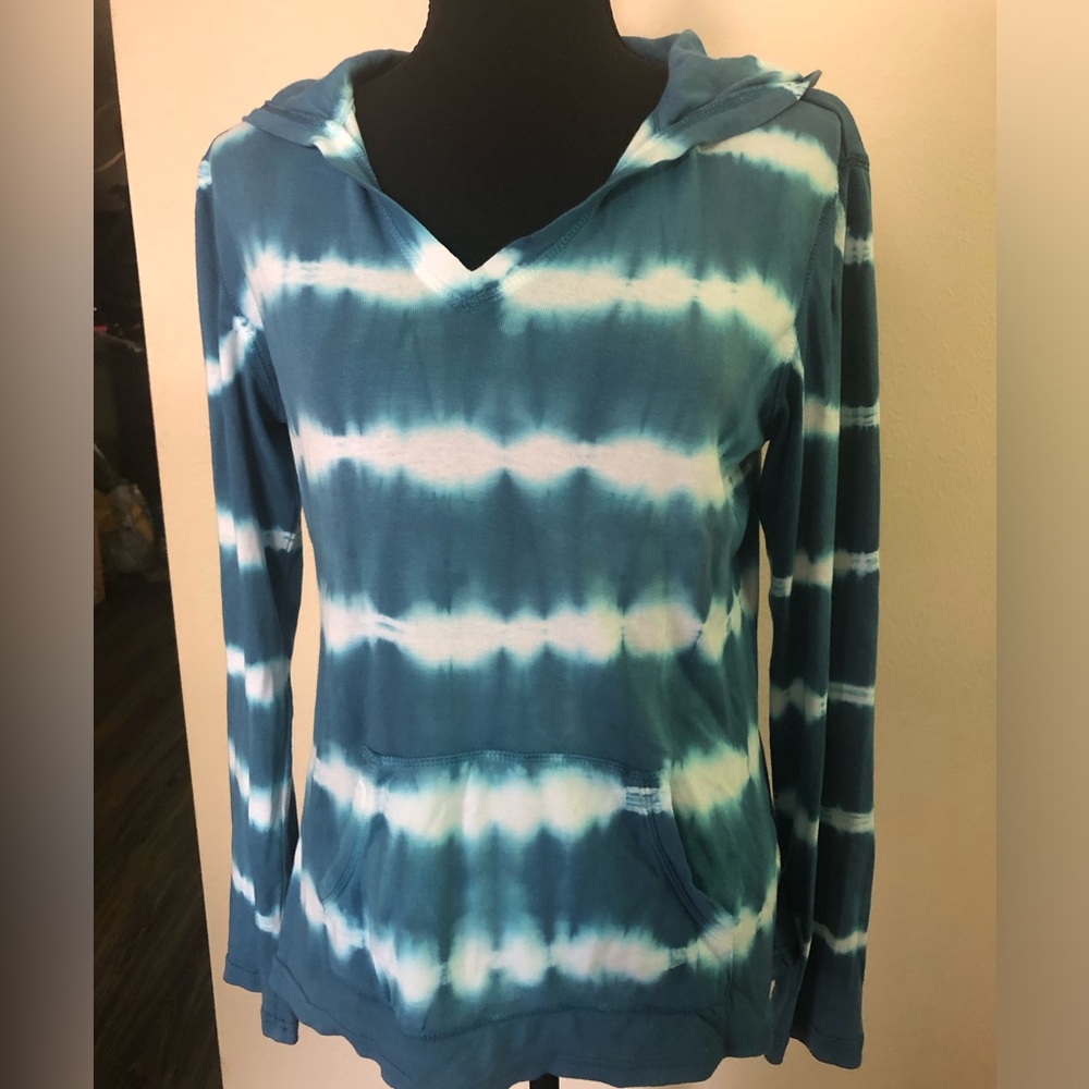 American Living Tie Dye Hoodie Retro 70s Look Boho Hippie Size Medium